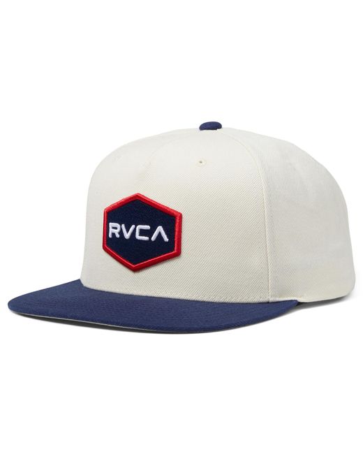RVCA Blue Commonwealth Snapback for men
