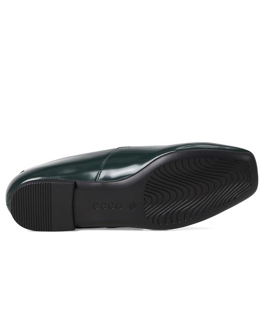 Ecco Black Margot Mary Jane Ballerina Ballet Flat Shoes, Leather