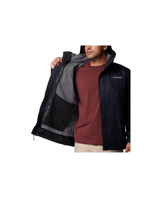 Columbia Blue Bugaboo Iii Fleece Interchange Jacket Jacket, Fleece/Nylon/Polyester for men