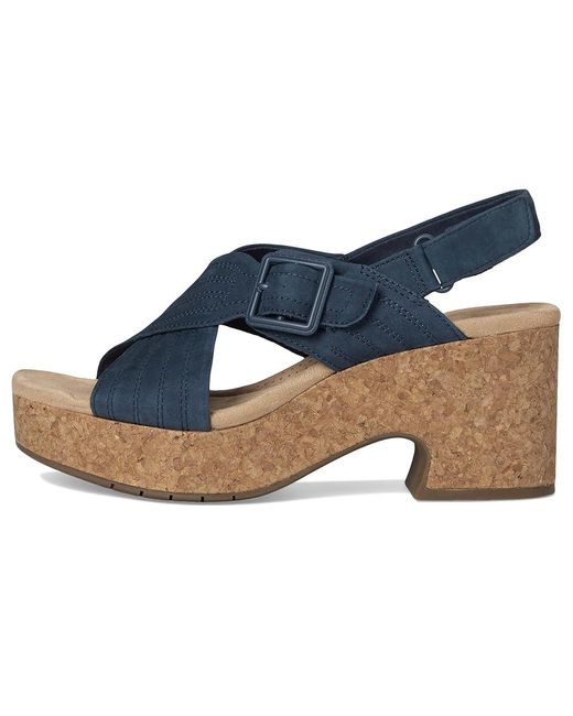Clarks Blue Nerisa West Sandals 9.5 D