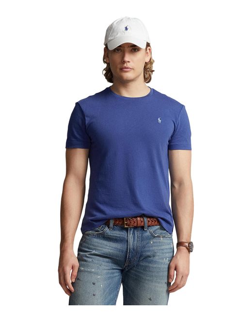 Polo Ralph Lauren Blue Classic Fit Jersey Crewneck T-shirt for men