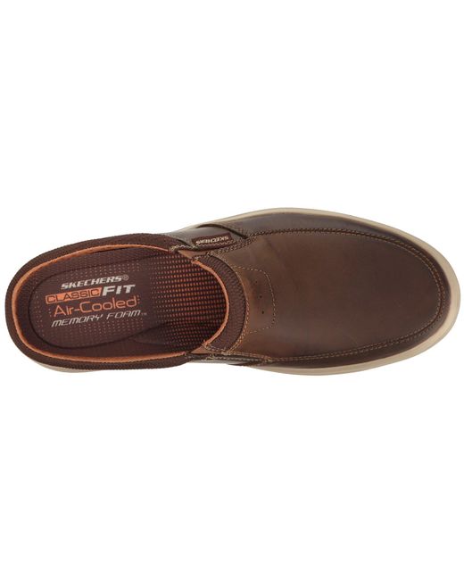 Skechers Leather Porter Vamen Slip-on Loafer in Brown for Men - Save 20 ...