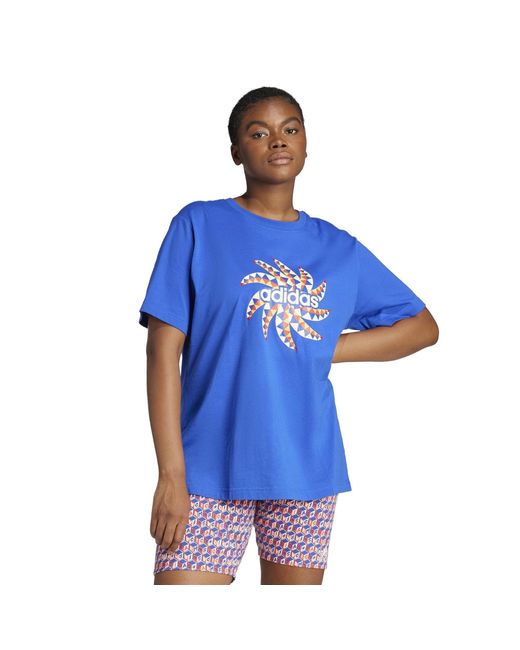 Adidas Blue X Farm Rio Graphic T-shirt