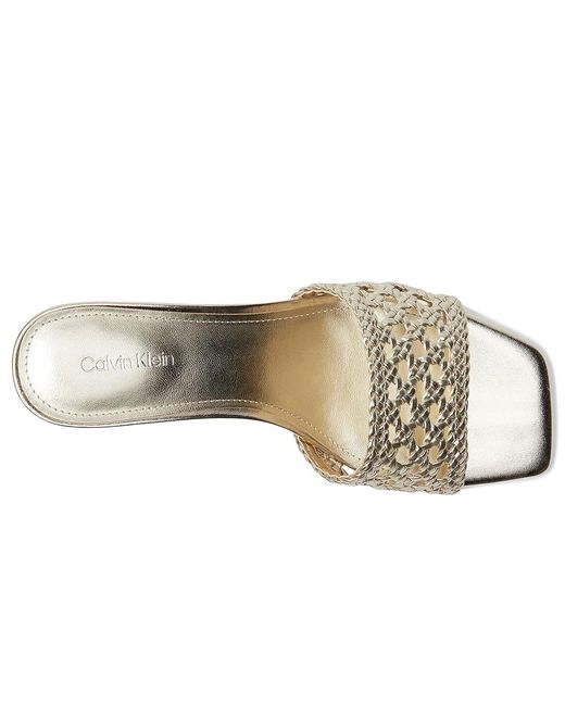 Calvin Klein Metallic Brianny Sandals, Synthetic