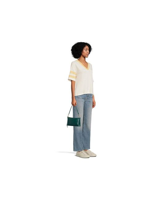 Hobo International Green Darcy Crossbody Handbags, Leather