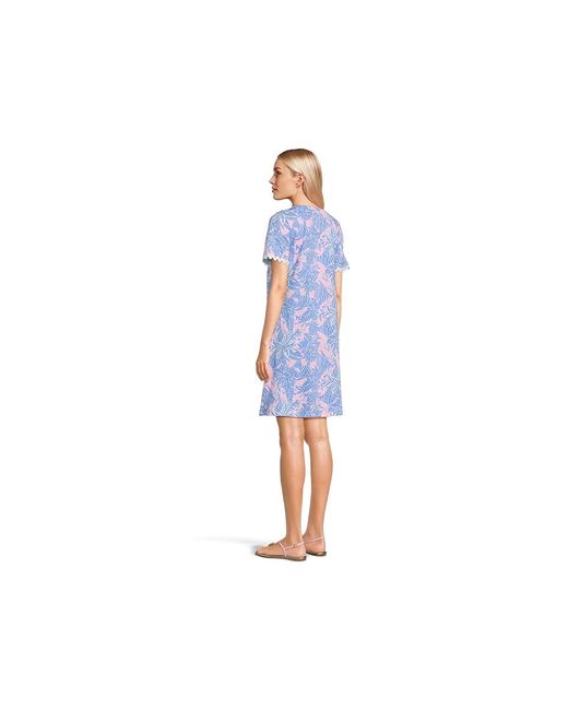 Lilly Pulitzer Black Cody Short Sleeve Dress Dress, Cotton