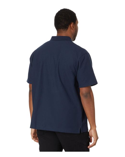 Carhartt Blue Contractors Work Pocket Polo Shirt for men