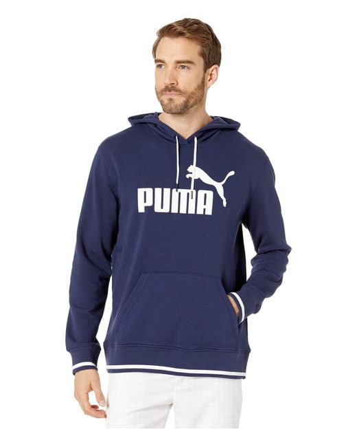 PUMA Blue Logo Hoodie for men