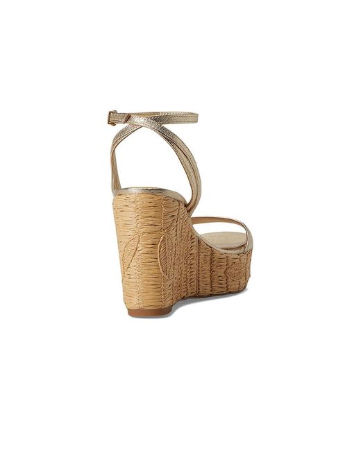 Vince Camuto Multicolor Emrey Ankle Strap Wedge Sandals Sandals, Leather