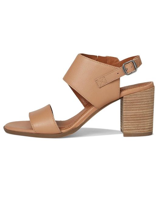 Lucky Brand Brown Dinzin Double Band Heeled Sandals Sandals Rhodonite/Ecru 6.5 B