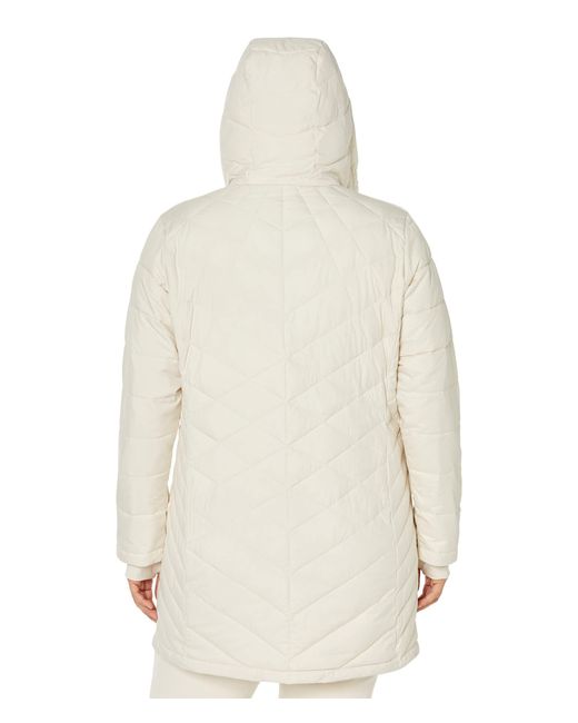 Columbia White Plus Size Heavenly Long Hooded Jacket