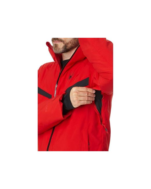 Spyder Red Copper Jacket Coat Nylon/Polyester for men