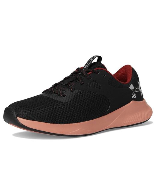 Under Armour White Charged Aurora 2 Shoes/Canyon/Metallic 5.5 B