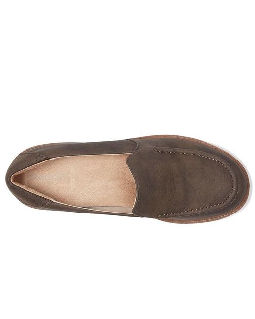 Dr. Scholls Brown Calm Down Loafer/Moc Shoes Flat Shoes, Microfiber