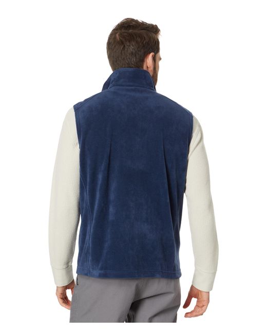 Columbia Blue Steens Mountain Vest Fleece for men