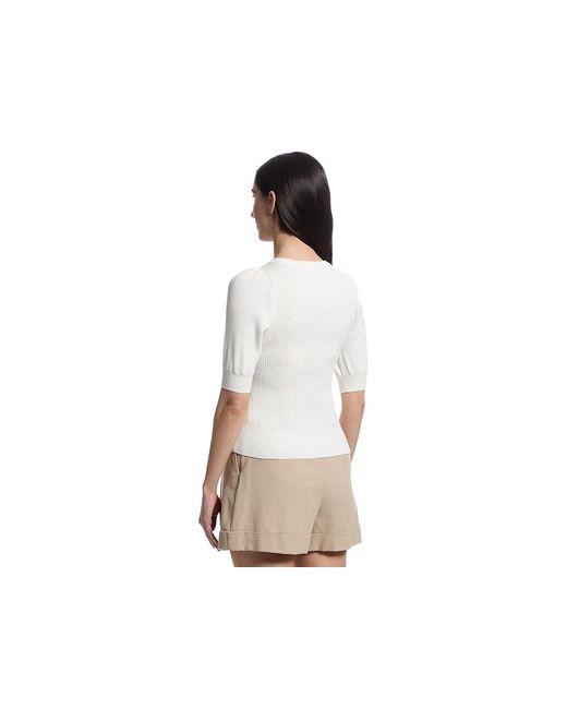Lilla P Black Elbow Sleeve Henley Sweater Sweatshirt, Polyester/Viscose