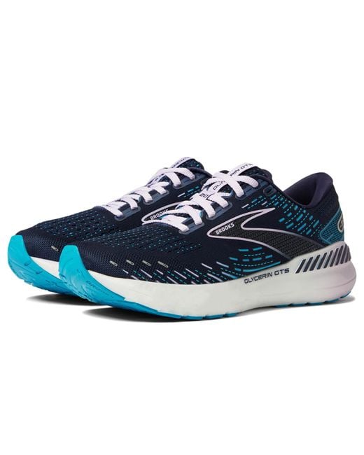 Brooks Synthetic Glycerin Gts 20 in Navy (Blue) Lyst