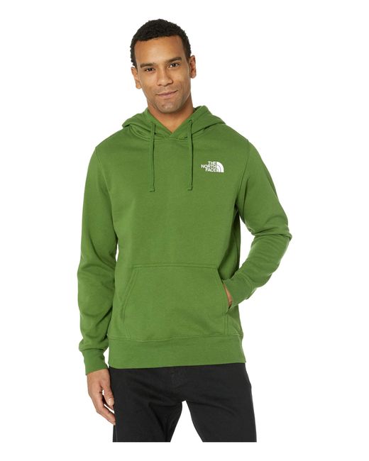 The North Face Green Red Box Pullover Hoodie for men