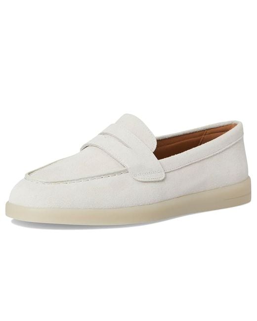 Sperry Top-Sider White Wedge Cupsole Penny Ladies Flat Shoes 10 M (B) Leather