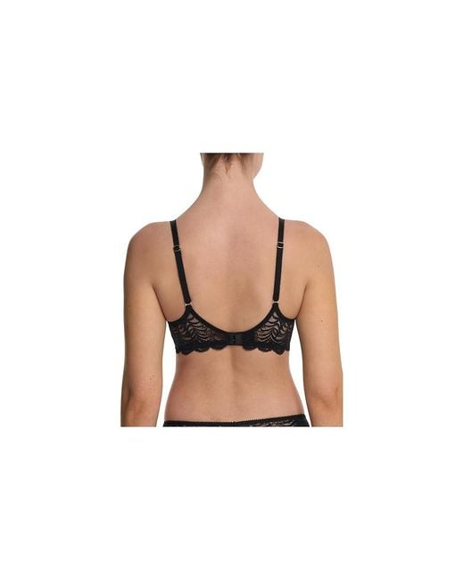 Natori Black Persuasion Convertible Plunge T-Shirt Bra Bra, Elastane/Nylon