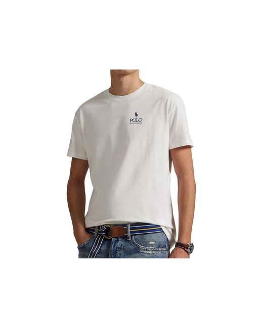 Polo Ralph Lauren Black Classic Fit Logo Jersey T-Shirt Clothing, Cotton for men