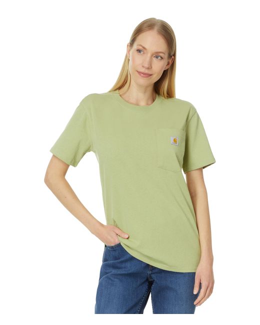 Carhartt Green Wk87 Workwear Pocket Short Sleeve T-shirt