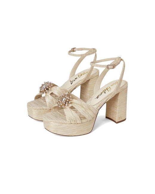 Sam Edelman White Janelle Sandals, Rubber