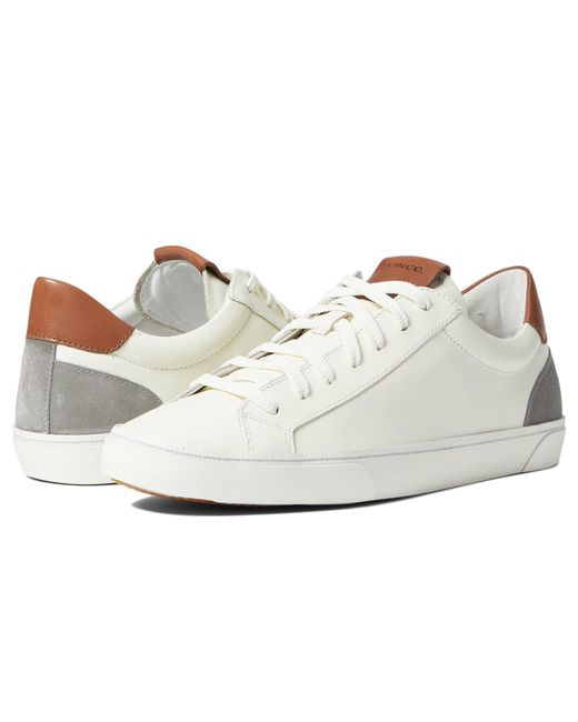 Vince Leather Parker in White for Men - Lyst