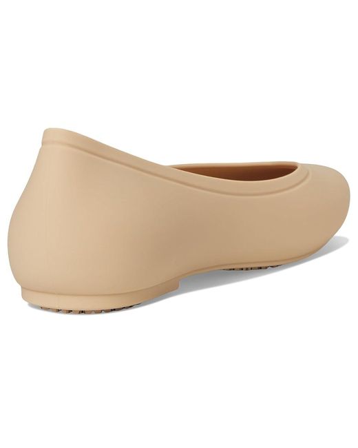 CROCSTM White On The Clock Work Flats Flat Shoes, Eva