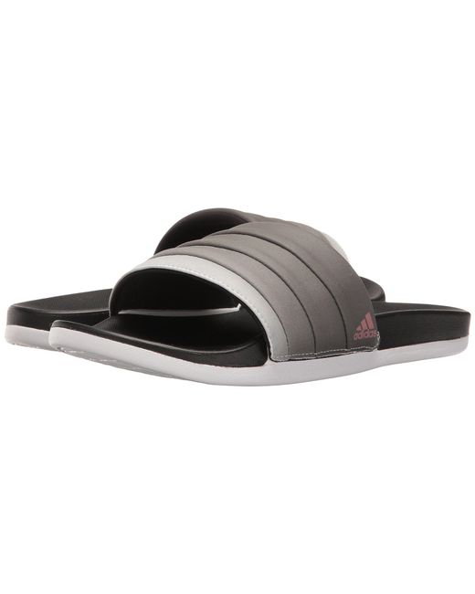 adidas Synthetic Adilette Cloudfoam Ultra Armad (core Black/tech Rust  Metallic/footwear White) Women's Slide Shoes | Lyst