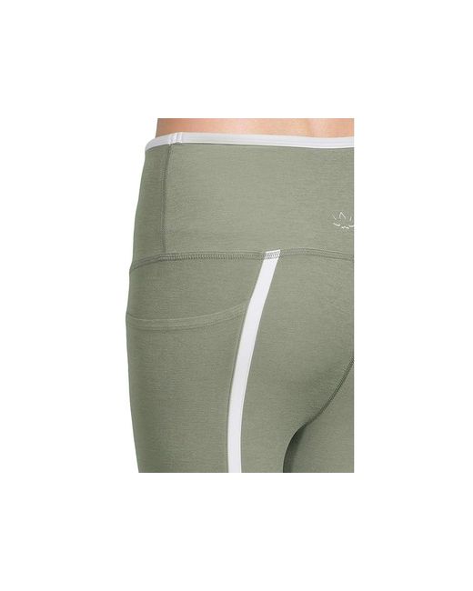 Beyond Yoga Black Spacedye New Moves High-Waisted Midi Leggings Clothing Sage/Cloud Xs (Us 2-4) Elastane/Polyester