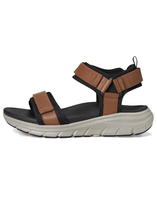 Vionic Black Walk Max Wanderer Walking Sandals Sandals Hazelnut Leather/Mesh, Leather/Rubber for men
