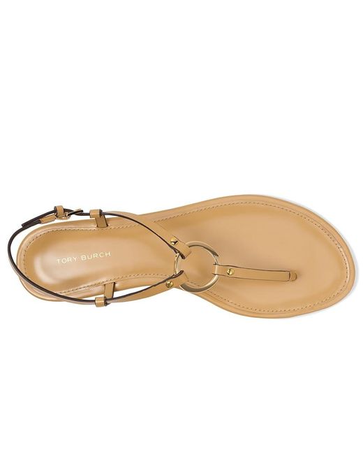 Tory Burch Black Ring Sandal Shoes, Leather