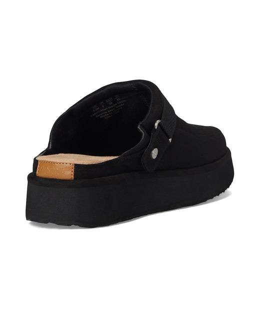 Dr. Scholls Black Chill Time Mule/Clog Shoes Shoes, Microfiber/Wool