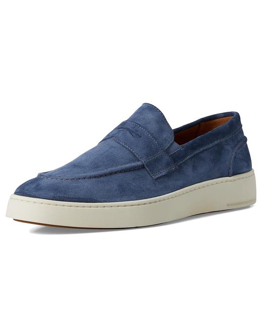 Allen Edmonds Blue Randsnkr 2.0 Slip-On Shoes Shoes Denim Suede/Gum Sole 9 D (M) for men