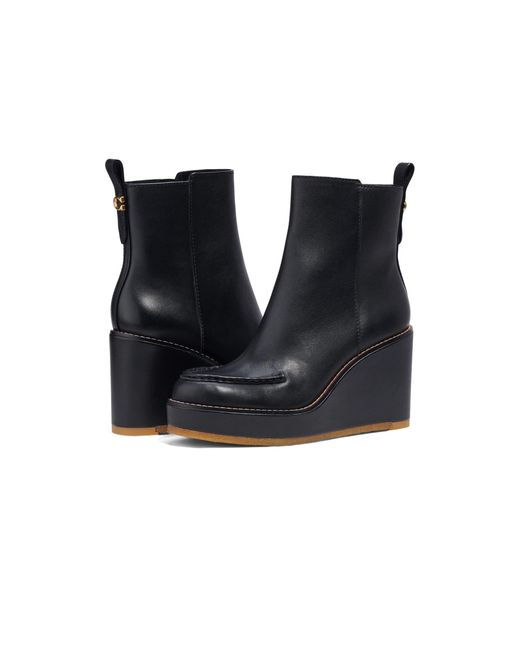 coach debi leather bootie