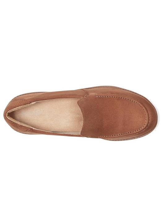 Dr. Scholls Brown Calm Down Loafer/Moc Shoes Flat Shoes, Microfiber