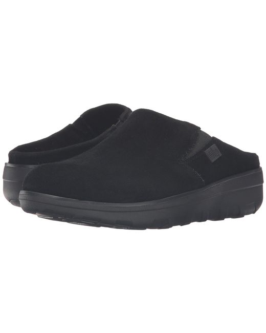 Lyst - Fitflop Loaff Suede Clogs (black) Women's Shoes in Black - Save 1.0%