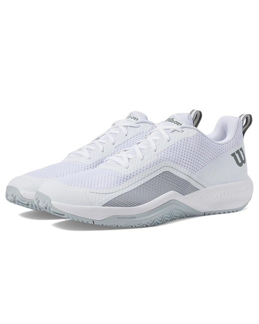 Wilson White Rush Pro Lite (/Pearl/Monument) Tennis Shoes for men