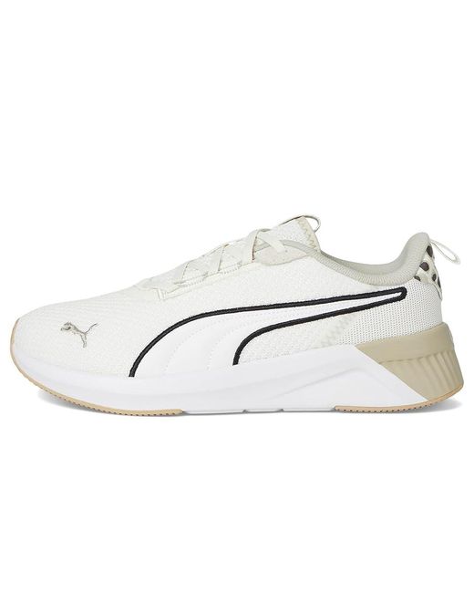 PUMA White Softride Harli Cross Trainer Running Shoes Warm/Desert Dust 10 B