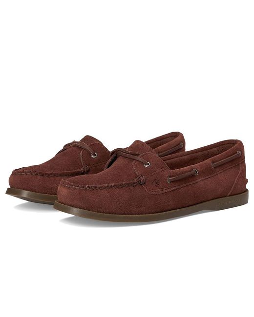 Sperry Top-Sider Brown Ao 1 Eye Flat Shoes 5 M (B) Leather