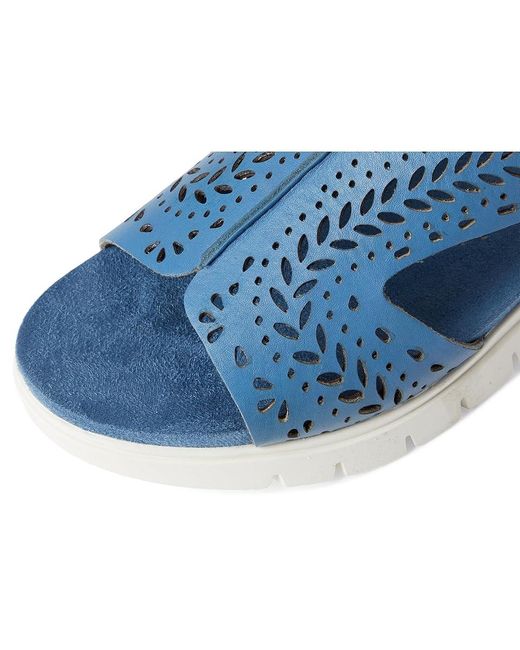 David Tate Blue Moda Sandals 10.5 M (B) Leather