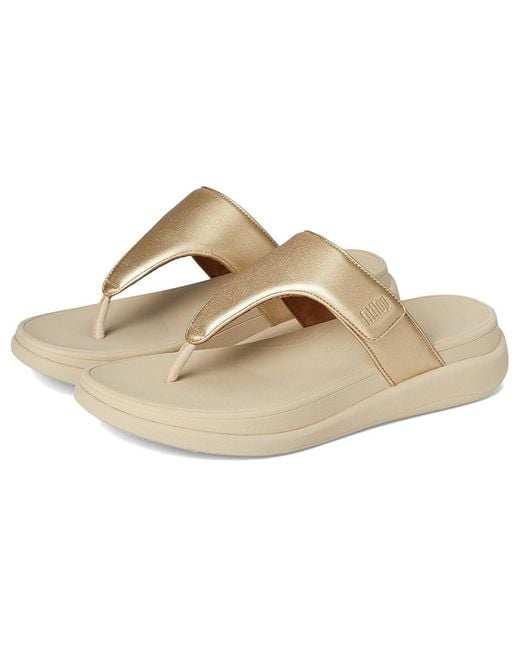 Fitflop Multicolor F-Mode Go Adjustable Flatform Toe-Post Sandals Wedge Shoes 10 M (B) Faux Leather