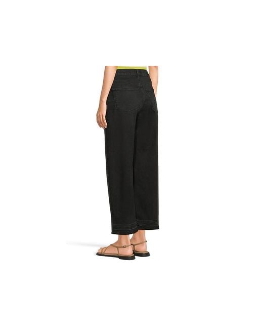 PAIGE Black Arellia Ankle With Undone Finished Hem