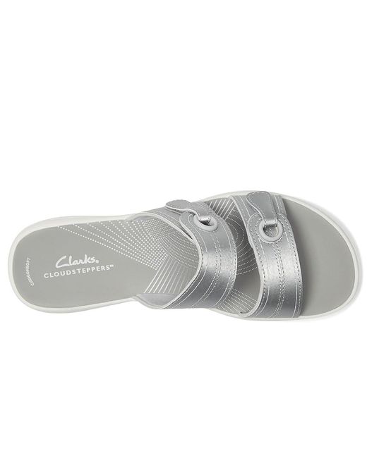 Clarks Gray Breeze Maye Sandals 10 B