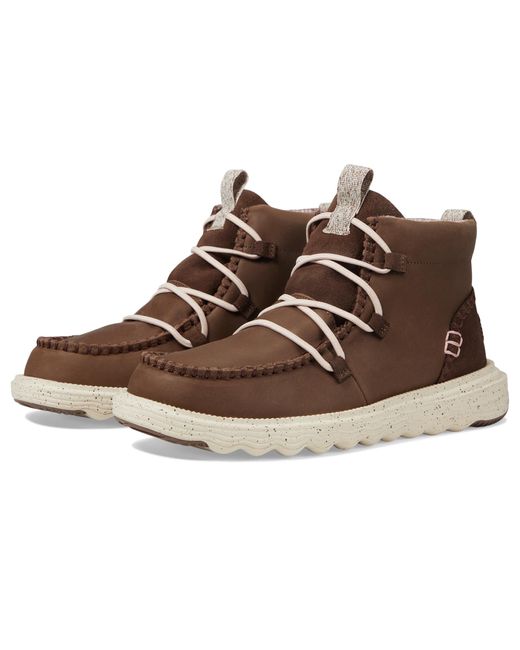 Hey Dude Brown Reyes Boot Leather