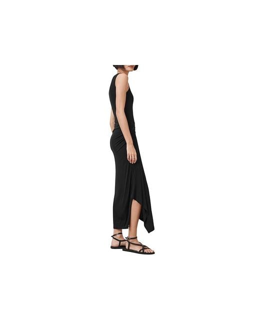AllSaints Black Rivi Sleeveless Dress Dress Uk 6 (Us 2) Elastane/Polyester