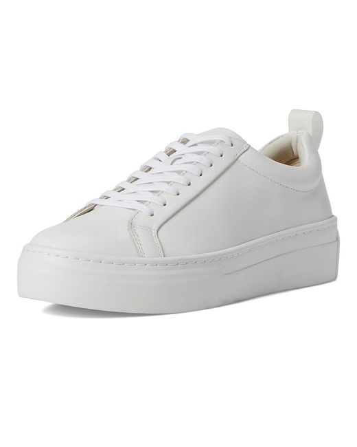 Vagabond White Zoe Platform Shoes 2, Leather