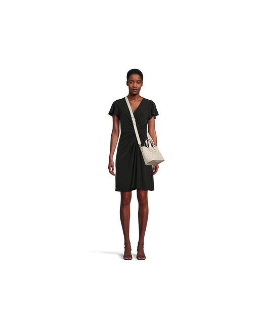 Guess Black Edita Mini Tote Satchel Handbags, Polyurethane