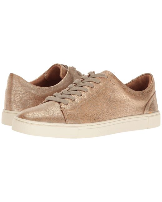 frye gold sneakers